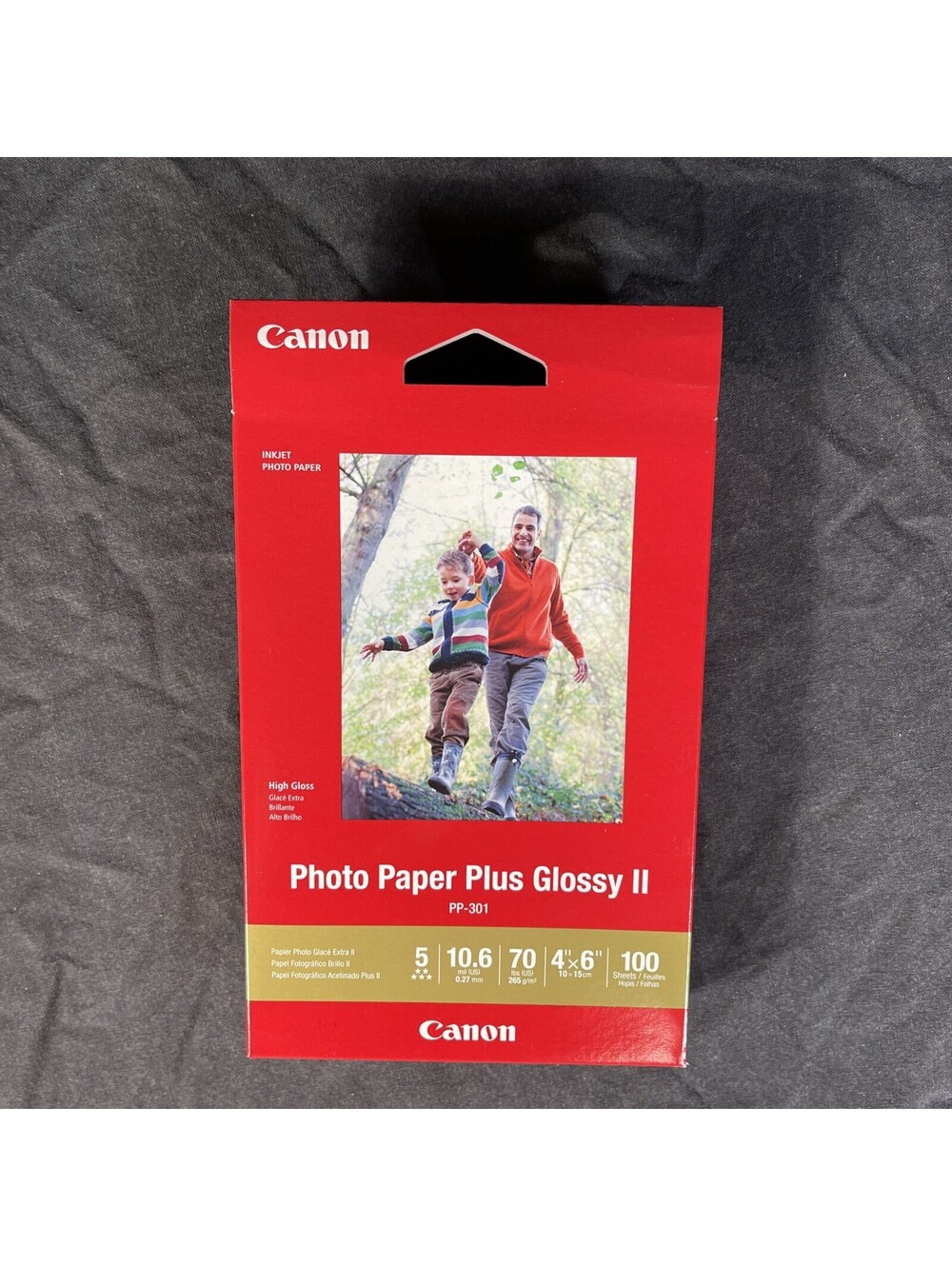 Genuine Canon Photo Paper Plus Glossy II 4x6 - PP-301, 100 Sheets, Genuine -NEW